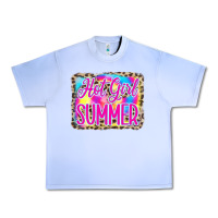 Grape Ice Hot Girl Summer Tie Dye Leopard Urban Heavy Tee - CowCowDesign