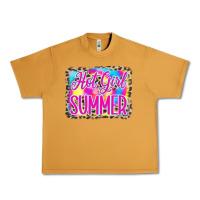 Peanut Butter Hot Girl Summer Tie Dye Leopard Urban Heavy Tee - CowCowDesign