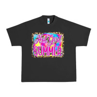 Pigment Black Hot Girl Summer Tie Dye Leopard Urban Heavy Tee - CowCowDesign