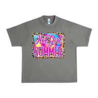 Tornado Hot Girl Summer Tie Dye Leopard Urban Heavy Tee - CowCowDesign