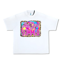White Hot Girl Summer Tie Dye Leopard Urban Heavy Tee - CowCowDesign