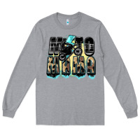 Heather Grey Moto mama Mother's Day Long Sleeve Tee - FaDigitalArtStudio