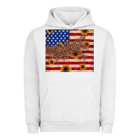Pigment Lunar Rock American flag leopard sunflower Urban Hoodie - JahusDesignShop