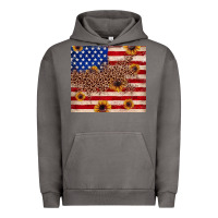 Pigment Tornado American flag leopard sunflower Urban Hoodie - JahusDesignShop