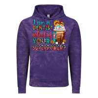 Cloud Purple I Am A Dentist What Is Your Superpower Frappe Vintage Hoodie - FaDigitalArtStudio
