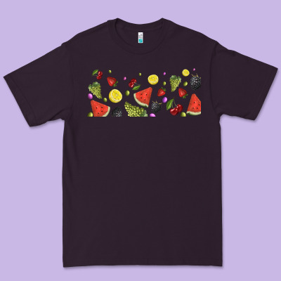 Summer Fruits Premium Tee Designed By Tumblerdesignbyshophia