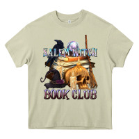 Mossy Salem Witch Book Club Heavy Core Tee - texasbilliewilder