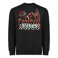 Black football vibes Heavyweight Sweatshirt - BarkalooDesign