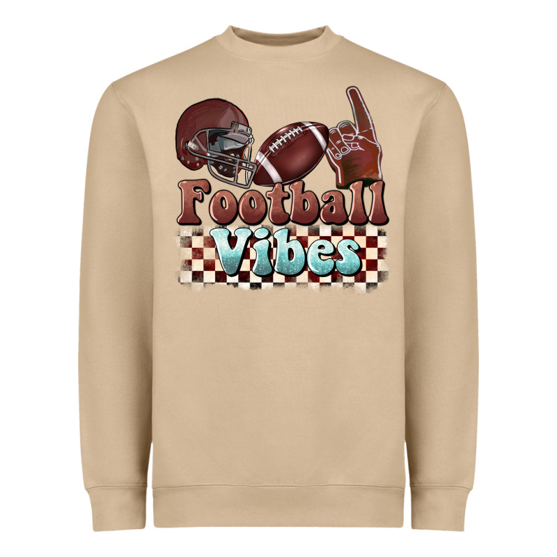 Football Vibes Heavyweight Sweatshirt by BarkalooDesign | Teevron
