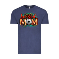 Vintage Denim blessed soccer mom lightbulb letters Vintage Tee - OliviaCreatesArt
