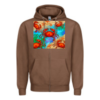 Chestnut crab Zipper Hoodie - BarkalooDesign