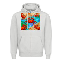 Dove Grey crab Zipper Hoodie - BarkalooDesign