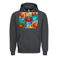 Smoke crab Zipper Hoodie - BarkalooDesign