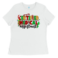 White certified medical assistant Ladies Tee - CowGirlArtShop