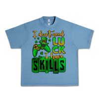 Pebble Blue St. Patrick's I don't need luck i have skills Urban Heavy Tee - OliviaCreatesArt
