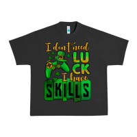 Pigment Black St. Patrick's I don't need luck i have skills Urban Heavy Tee - OliviaCreatesArt