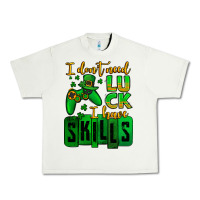 Pistachio St. Patrick's I don't need luck i have skills Urban Heavy Tee - OliviaCreatesArt