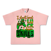 Salmon St. Patrick's I don't need luck i have skills Urban Heavy Tee - OliviaCreatesArt