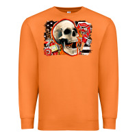 Carrot firefighter skull Premium Sweatshirt - AdoDesignShop