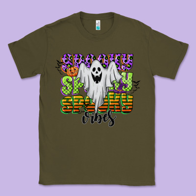 Spooky Spooky Spooky Vibes Classic Tee Designed By Cowgirlartshop