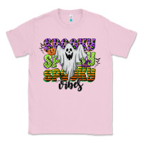Bubblegum Pink spooky spooky spooky vibes Classic Tee - CowGirlArtShop