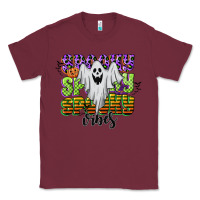 Burgundy spooky spooky spooky vibes Classic Tee - CowGirlArtShop