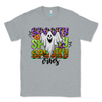 Heather Grey spooky spooky spooky vibes Classic Tee - CowGirlArtShop