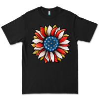 Black Patriotic Sunflower Premium Tee - Jasminsmagicworld