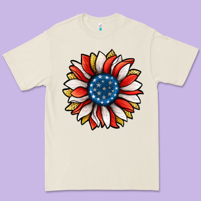 Patriotic Sunflower Premium Tee Designed By Jasminsmagicworld