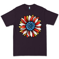 Plum Patriotic Sunflower Premium Tee - Jasminsmagicworld