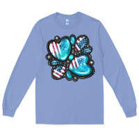 Colony Blue American gemstone Long Sleeve Tee - FaDigitalArtStudio
