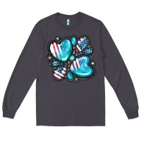 Smoke American gemstone Long Sleeve Tee - FaDigitalArtStudio