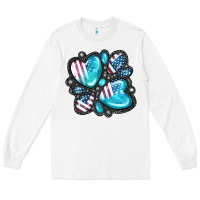 White American gemstone Long Sleeve Tee - FaDigitalArtStudio