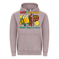 Vintage Zinc Beer&crawfish that's why i'm here Vintage Hoodie - FaDigitalArtStudio