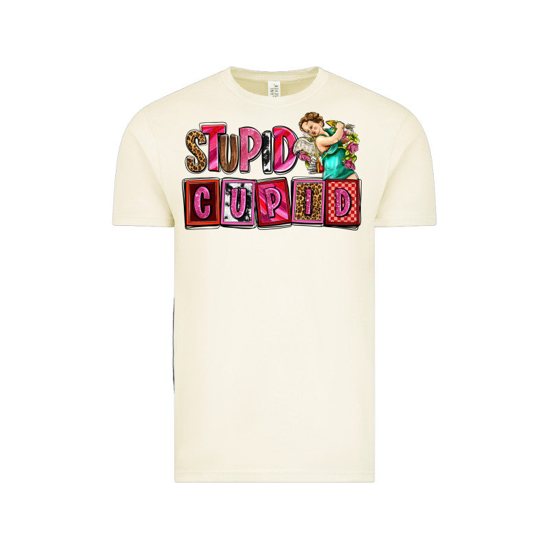 Stupid Cupid With Cupid Olivia Vintage Tee by OliviaCreatesArt | Teevron