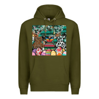 Army Green easter Premium Hoodie - CowhideDigitalArt