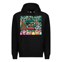 Black easter Premium Hoodie - CowhideDigitalArt