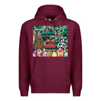 Burgundy easter Premium Hoodie - CowhideDigitalArt