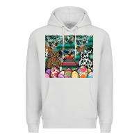 Dove Grey easter Premium Hoodie - CowhideDigitalArt