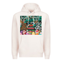 Pale Pink easter Premium Hoodie - CowhideDigitalArt