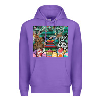 Purple easter Premium Hoodie - CowhideDigitalArt