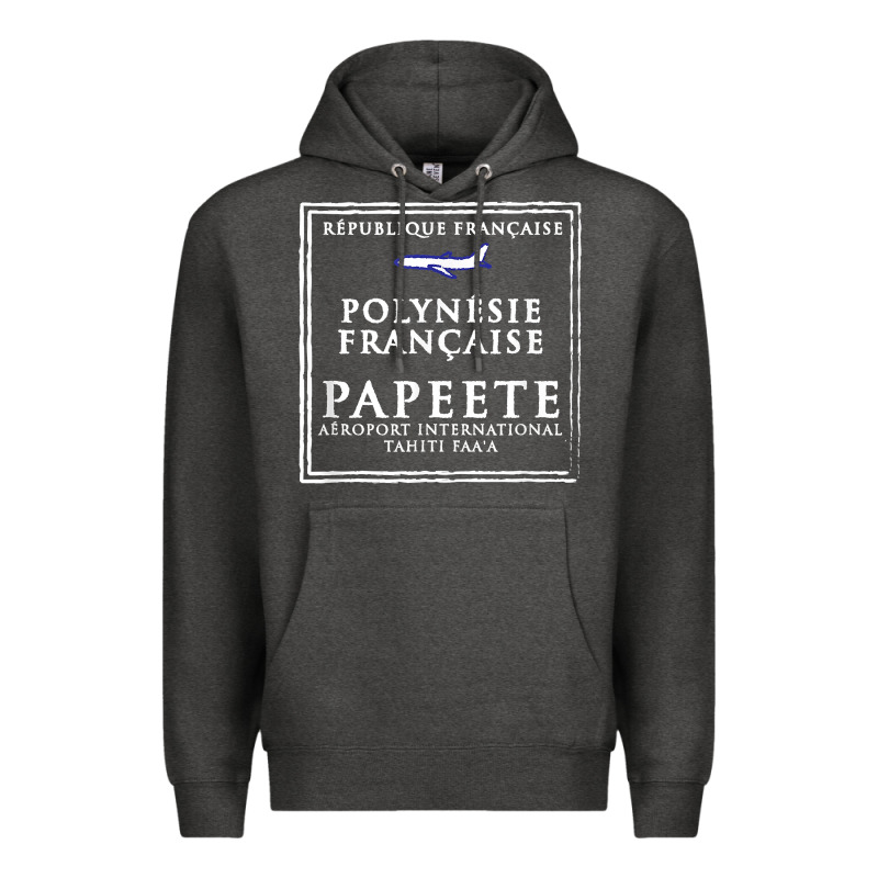 Papeete Tahiti Passport Stamp Vacation Travel T Shirt Premium Hoodie by maiPhamDesign | Teevron