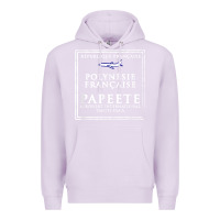 Lilac papeete tahiti passport stamp vacation travel t shirt Premium Hoodie - maiPhamDesign