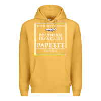Mustard papeete tahiti passport stamp vacation travel t shirt Premium Hoodie - maiPhamDesign