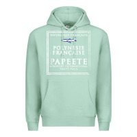Seafoam papeete tahiti passport stamp vacation travel t shirt Premium Hoodie - maiPhamDesign