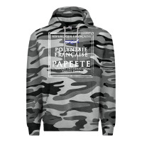 Slate Camo papeete tahiti passport stamp vacation travel t shirt Premium Hoodie - maiPhamDesign