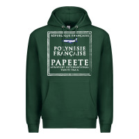 Sports Green papeete tahiti passport stamp vacation travel t shirt Premium Hoodie - maiPhamDesign