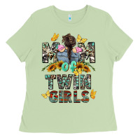 Matcha mom of twin girls mother's day Ladies Tee - CowGirlArtShop