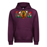 Mauve Wine mexican flag our lady of guadalupe mom leopard Urban Hoodie - JahusDesignShop