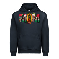 Navy mexican flag our lady of guadalupe mom leopard Urban Hoodie - JahusDesignShop